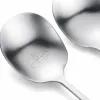 Silver smooth long-handled spoon, coffee and tea mixing spoon, practical kitchen tableware Application Scenario